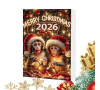 Calendrier De Noël Décoration Ornement Singe Acrylique 2D