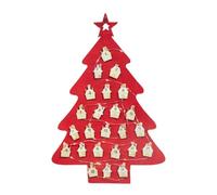 Calendrier de Noël enchanteur pendentif en feutre avec lumière 24 jours DIY Cadeaux de vacances