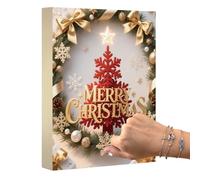 Calendrier de Noël | Ensemble collier de Noël 25 jours - Bracelets pendentifs bagues accessoires breloques pour la Saint-Valentin, Halloween, Pâques