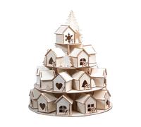 Calendrier de Noël vide - Maison de compte à rebours - Décoration de l'Avent et de Noël - 24 calendriers vides à remplir - Pour , filles, femmes, hommes, amis