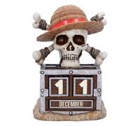 Calendrier Perpétuel One Piece Luffy Jolly Roger 16 Cm Nemesis Now