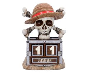Calendrier de One Piece - Nemesis Now - Luffy Jolly Roger - Ewiger Kalender - pour Indifférent - Standard Standard