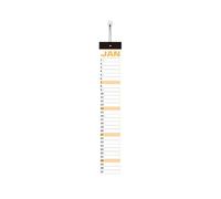 Calendrier de papier 9 x 55 cm, outil de gestion du programme mensuel calendrier annuel mural grand planificateur mensuel | Gestion de l'organisation Noël Nouvel An Ho