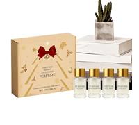 Calendrier de parfum pour femmes - Ensemble de 4 pièces avec des parfums longue durée pour filles, adultes, vacances, anniversaires, la Saint-Valentin, voyages, déplacements qu