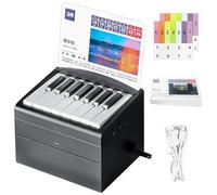 Calendrier de piano - 52 partitions de chansons - Mini calendrier électronique avec notes de musique - Calendrier de bureau musical avec touches de piano intégrées - Cadeau d'anniversaire fantaisie