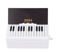 Calendrier de Piano, avec Calendrier de Bureau de Piano Miniature Jouable BT, Outil D'apprentissage Musical Idéal pour les Enfants, 19x9x9 Cm