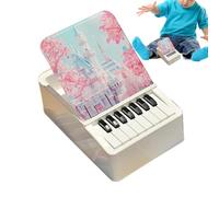 Calendrier de piano | Calendrier de table pour piano avec doigts jouable avec 32 chansons célèbres | Calendrier mensuel créatif pour les mélomanes | Mobilier esthétique de la pièce