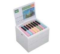 Calendrier de Piano, Mini Calendrier de Bureau de Piano avec 52 Cartes hebdomadaires de partitions de Musique, Volume Ajustable et Rechargeable par USB, Calendrier pour Jouable