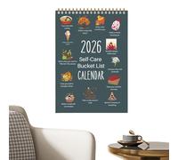 Calendrier de planification d'objectifs, organiseur mural mensuel, tableau de liste de seaux avec fonction de montage mural, accessoire de planification en papier, style ornement de décoration