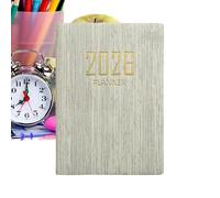 Calendrier de poche 2026 - Livret de plan 10 x 7 cm, planificateur de notes | Bloc de page de gestion du temps de l'organisateur de l'année en anglais, structure prioritaire des rendez-vous