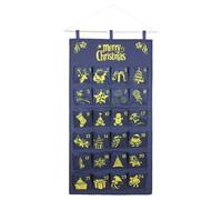 Calendrier de poche de l'Avent 2025,24 jours décor de mur à remplissage, calendrier de tissu gouttial avec poches | pour la salle de classe de la maternelle de chambre à coucher de chambre à coucher