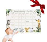 Calendrier de prédiction de naissance de bébé, calendrier des dates d'accouchement de bébé - Jeu de douche Anniversaire de Calendrier drôle Prédiction de la date d'échéance, de jeu comm
