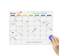 Calendrier de réfrigérateur magnétique, tableau blanc calendrier | Planificateurs de calendrier de tableau de cuisine magnétique | Tableau mémo de l'organisateur multi-usages, outil de planification