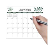 Calendrier de réfrigérateur | Planificateur solide de 18 mois | Calendrier magnétique pour réfrigérateur | Pour la lecture des habitudes, la santé, les tâches scolaires, le nettoyage, l'exercice