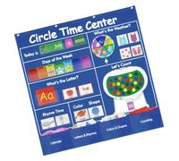 Calendrier de salle de vec tableau de poche pour leçons quotidiennes, carte à lettres interactive et tableau de comptage pour apprentissage à la maison, tableau d'apprentissage quotidien