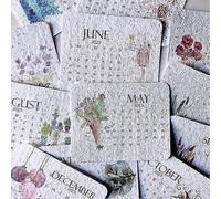 Calendrier De Semis 2025 - Agenda En Papier Biodégradable Avec Plantes En Croissance, Calendrier Écologique En Papier À Cultiver