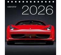Calendrier de table 2026 - Voitures de rêve