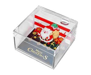 Calendrier de table 3D du Père Noël 2026 - Décoration de table, bloc-notes, agenda journalier, organisateur décoratif | pour maison, bureau, Noël, pendaison de crémaillère, viagg