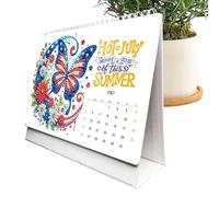Calendrier de table - Calendrier 2026 avec strass, planificateur mensuel, artisanat, école, travail, vacances, décoration de Noël, nouvel an, organisation de la maison