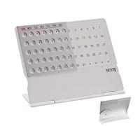 Calendrier de table | Calendrier journalier de mariage, calendrier perpétuel de table, calendrier journalier fin en d'aluminium, bureau étudiant, en