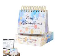 Calendrier de table de motivation 2024,Calendrier quotidien d'humour des affirmations en couleur avec des citations inspirantes quotidiennes | Calendrier perpétuel positif pour la maison, classe