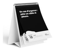 Calendrier de table démotivant 2026-52 semaines - Avec 52 dictons non motivants - Ne rêvez pas votre vie mais gardez votre bouche - Idée cadeau amusante (Français, Calendrier de table)