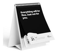 Calendrier de table démotivant 2026-52 semaines - Avec 52 dictons non motivants - Ne rêvez pas votre vie mais gardez votre bouche - Idée cadeau amusante (Anglais, Calendrier de table)