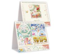 Calendrier de table Gouttelettes Pyramide By Akena Année 2026 16 x 17 cm GO26PI