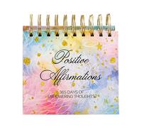 Calendrier de table inspirant - Calendrier avec citations positives, programme perpétuel de 365 jours | Programme d'affirmation pour femmes, planificateur de pieds inspirant pour les femmes