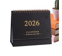 Calendrier de table - Juillet 2025 à décembre 2026 - 12 mois - Décoration d'intérieur pour planification de rendez-vous - Enregistrement quotidien - Vacances - Étudiants, enseignants, chambre à