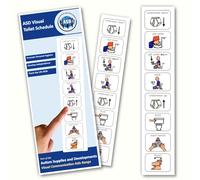 Calendrier de Toilette Anglais) (produit de communication visuelle en plastique et étanche pour l'autisme)