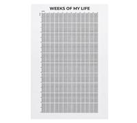 Calendrier de votre vie en semaines, citations de motivation de la semaine de ma vie, calendrier de 4000 décorations de vie inspirantes, citations de motivation aux couleurs classiques
