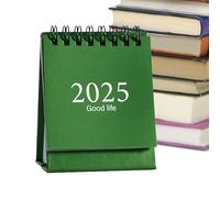 Calendrier debout en, calendrier de bureau 2025,Calendrier mensuel Rotation des pages à 360 degrés - inversé pour la salle de classe, horaire mensuel, recto-verso pour les méditations, les