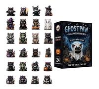 Calendrier Décompte Halloween Chat Mignon En Acrylique 2D À Collectionner