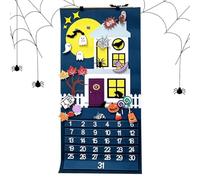 Calendrier Décompte Halloween Décoration Murale Effrayante 31 Jours