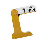 Calendrier décoratif à retournement avec dates, semaines, mois, ABS, permanent, pour les passionnés, collectionneurs, ABS