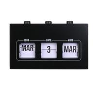 Calendrier décoratif en bois perpétuel collection FLIP FLAP noir
