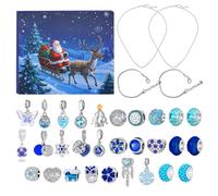Calendrier Des Bijoux À Rebours De Noël - Art De Bijoux Rêveux Avec Perles De Charme, Comptage De 31 Grilles
