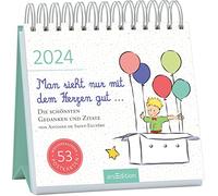 Calendrier des cartes postales On ne voit que le cœur ... 2024 : Agenda semainier 2024-53 cartes postales pour des moments inspirants