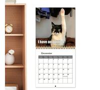 Calendrier des chats, almanach mural 12 mois 2026 | Agenda mensuel pour les vacances de Noël Nouvel An Halloween maison bureau famille enfants amis