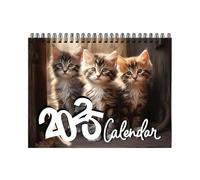 Calendrier des chats - Calendrier drôle, agenda mensuel hebdomadaire journalier, janvier 2025 - décembre 2025, planification simple, calendriers muraux avec chatons avec de chatons et de chats
