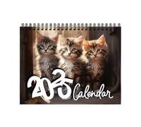 Calendrier des chats, calendrier drôle, calendrier mural chaton, planificateur hebdomadaire quotidien, calendrier mensuel planificateur, calendrier chat 2025 avec images de chat mignonnes de janvier