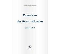 Calendrier des fêtes nationales