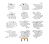 Calendrier des oiseaux 2026, agenda avec motif oiseau, calendrier familial de 12 mois | Pour femmes, hommes, maison, école, salle d'étude, décoration, planification
