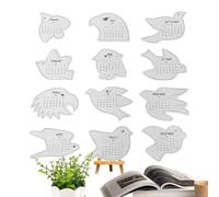 Calendrier des oiseaux 2026 Planificateur d'art en forme d'oiseau | Calendrier familial de 12 mois pour planifier des rendez-vous Décoration d'intérieur