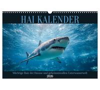Calendrier des requins - Les puissants requins des océans et le mystérieux monde sous-marin, Version française (Calendrier mural 2026 DIN A3 portrait), Calendrier CALVENDO mensuel