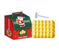 Calendrier des œufs dorés de Noël | Jouet de collection réutilisable sur 24 jours, compte à rebours pour le calendrier de Noël, pour et adultes, vacances, vacances, salle de classe, bureau