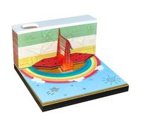 Calendrier détachable, calendrier portable avec lumière LED | Calendrier de bloc-notes, calendrier déchiré, sculpture de calendrier en papier pour pendaison de crémaillère de Noël