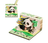 Calendrier Détachable Panda - 3 Pouces Bloc Notes | Papier Sculpture 3D - Agenda Créatif et Mémo pour Bureau ou Maison, Idéal pour Enseignants Étudiants et Organisation Quotidienne