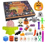 Calendrier d'Halloween Pop It Fidget Toys Citrouille